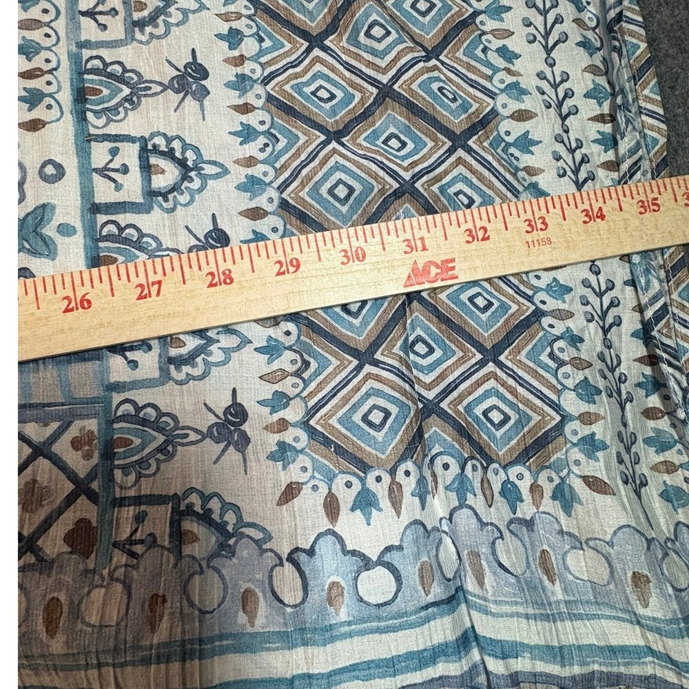 BloomChic Open Front Kimono Cardigan Boho Patchwork Blue Plus 18/20 - Picture 6 of 11